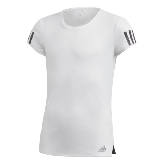 adidas Tennis-Shirt Club 3 Stripes #20 weiss Mädchen